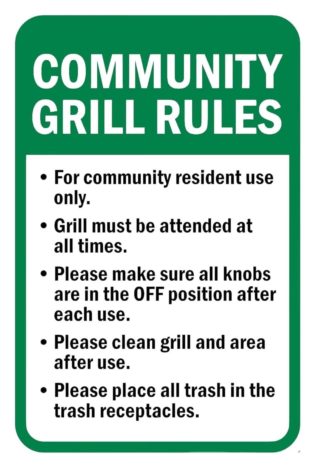MQXFCZUX Barbecue Rules Metal Sign Vintage Tin Plaque Community Grill Guidelines For Outdoor Farm House Kitchen Wall Decor 8 X 12 inch