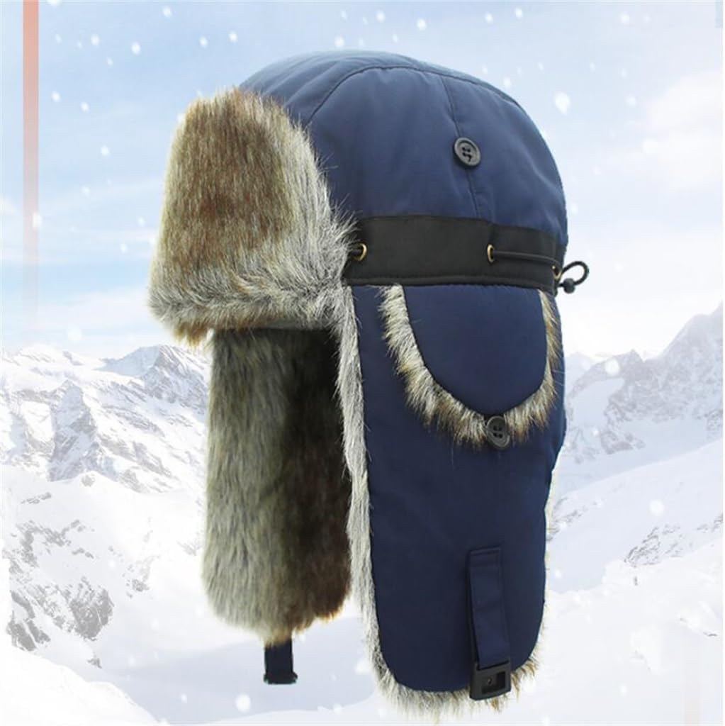 Outdoor Thickened Lei Feng Hat Adjustable Circumference Men's and Women's Ski in Autumn and Winter