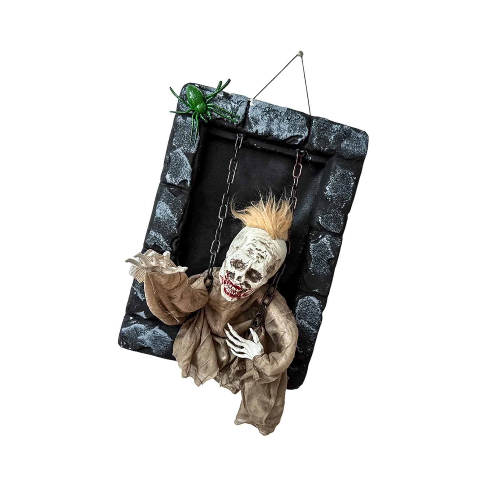 Nucelit Dynamic Chainsaw Manifestation Figure with Realistic Motion Transducer Started LED Globes and Horror Sounds for Inside Use Glowing Rose Globes Manifestation Stay