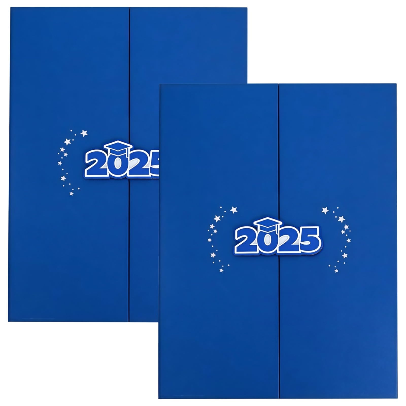 Livre d'or de remise de diplôme 2025 bleu lot de 2 formats 30x21,6 cm pour signature