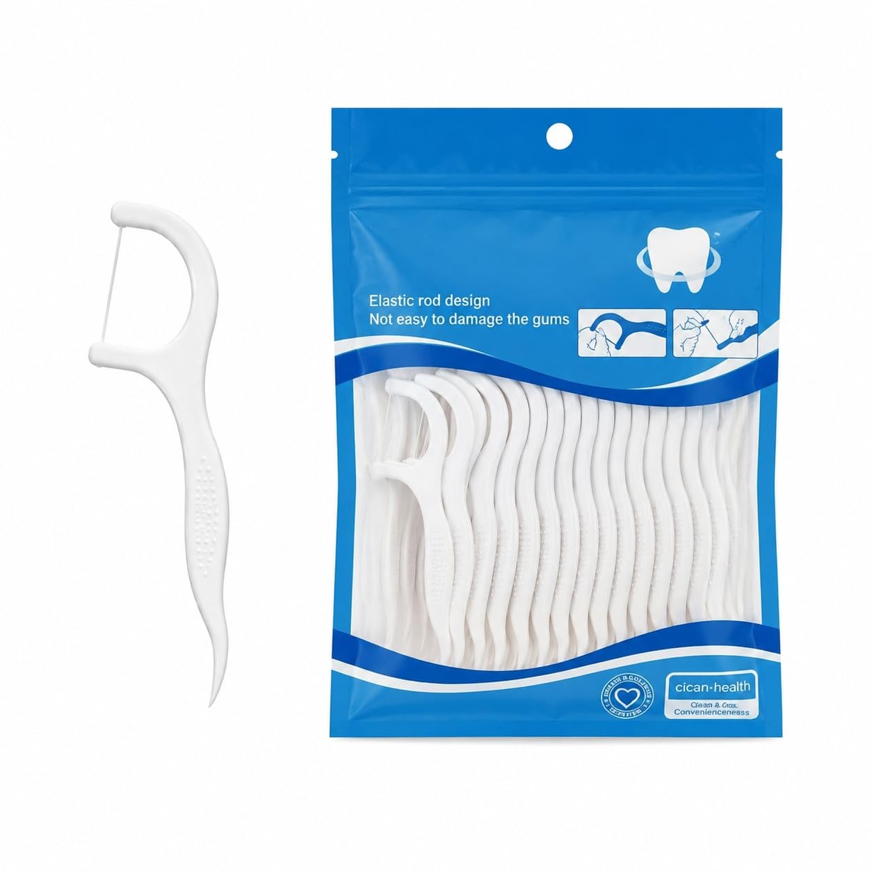 Dental Floss Picks | Gentle Gum Care & Easy Oral Cleaning Sticks (100 PC)-picture-21