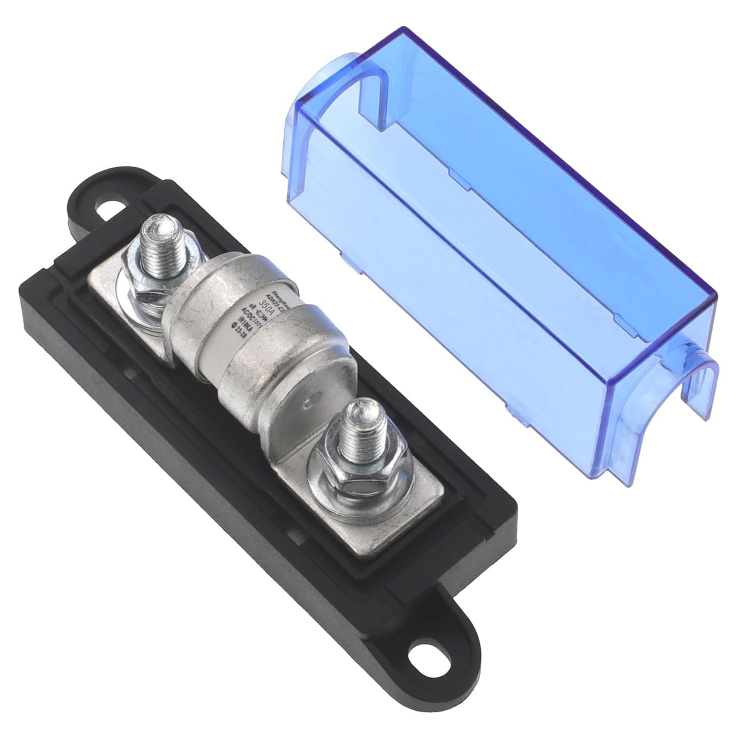 RKURCK 150VDC 350A IR10KA Class T Fuse Holder Fuse Block 350Amp for Inverters