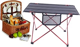 SECFOU Mesa De Acampamento Portátil Mesa Lateral De Acampamento Mesa De Praia Dobrável Mesa De Acampamento Dobrável Mesa De Acampamento Dobrável Mesa De Acampamento Portátil Mesa De