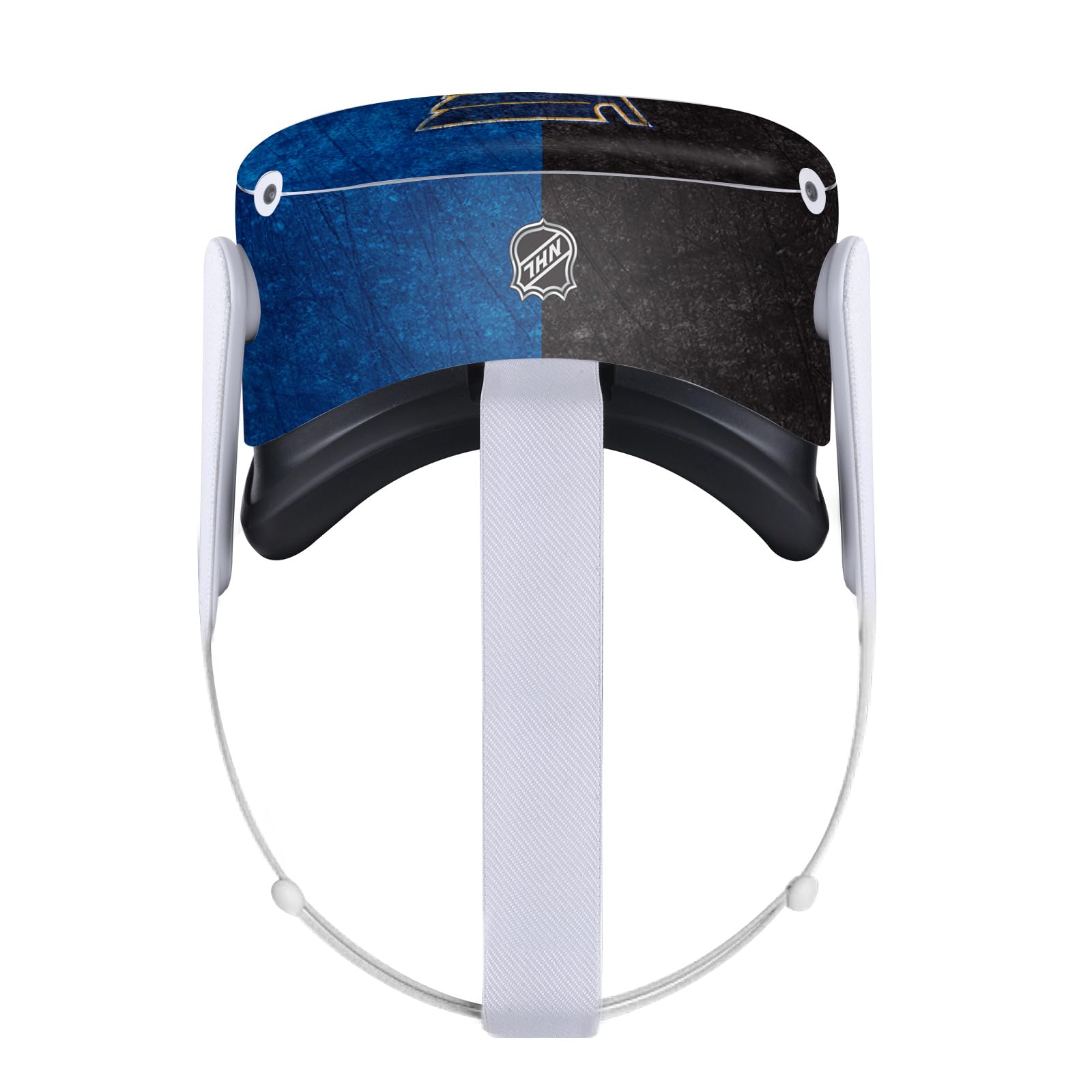 Head Case Designs Officially Licensed NHL Half Distressed St Louis Blues Vinyl Sticker Skin Decal Cover Compatible with Meta Quest 2