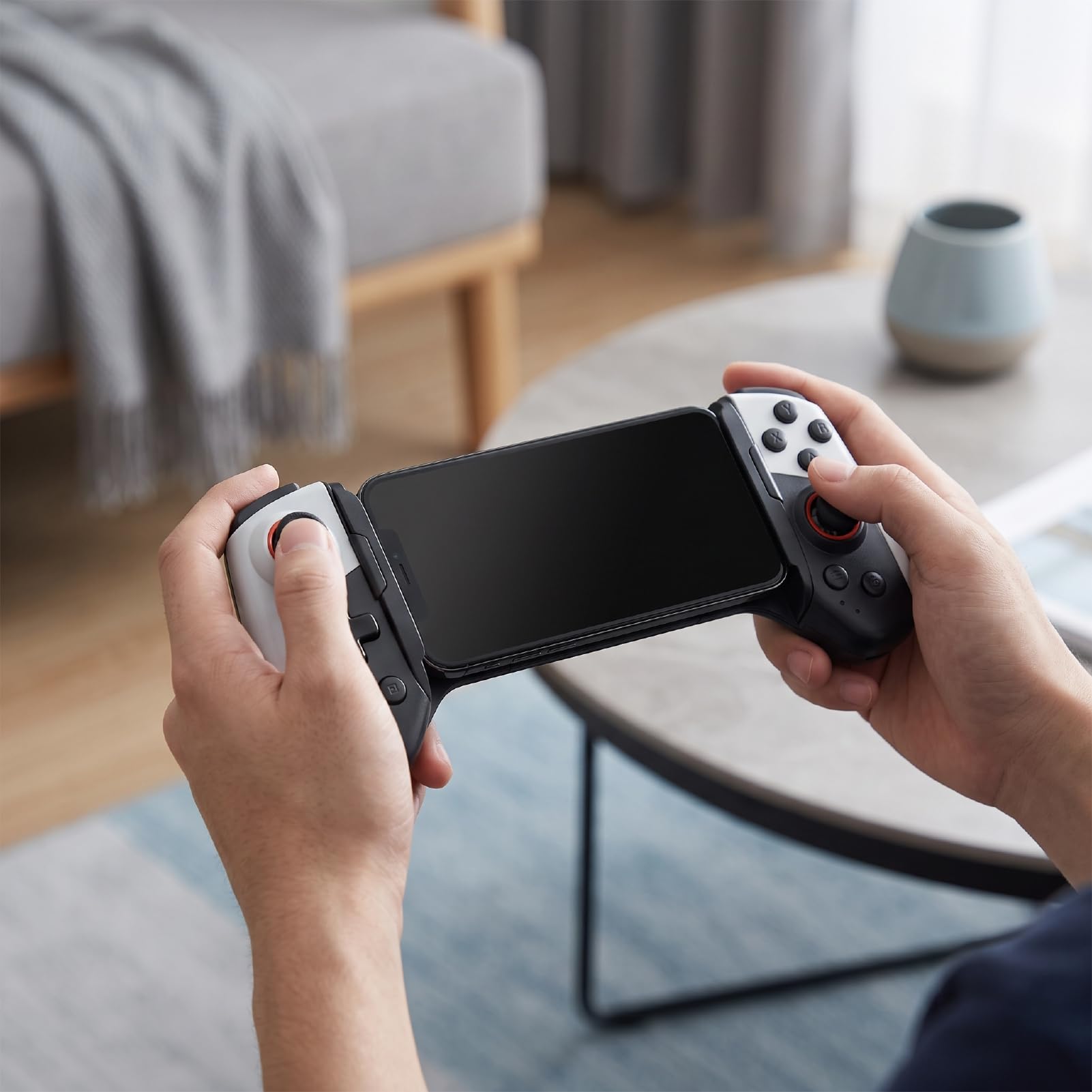 Controller di Gioco Mobile di Tipo C, Bassa Latenza | Plug and Play, Bluetooth, Impugnatura Ergonomica, Controller Telefonico Retrattile per PC Android IOS
