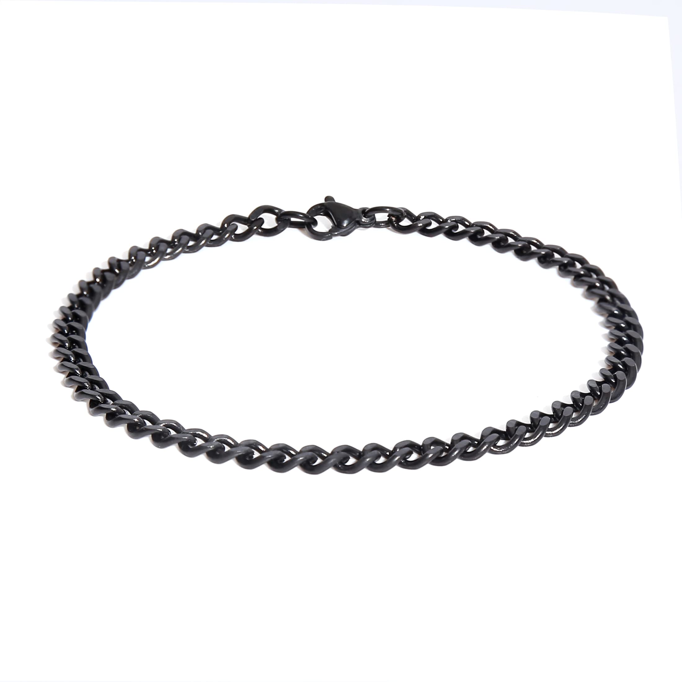 Made by Nami Edelstahl Armband mit Karabiner Verschluss - Hochwertiges Glieder-Armband - Dezente Armkette Herren - versch. Größen & rostfrei - Geschenk Geburtstag Männer