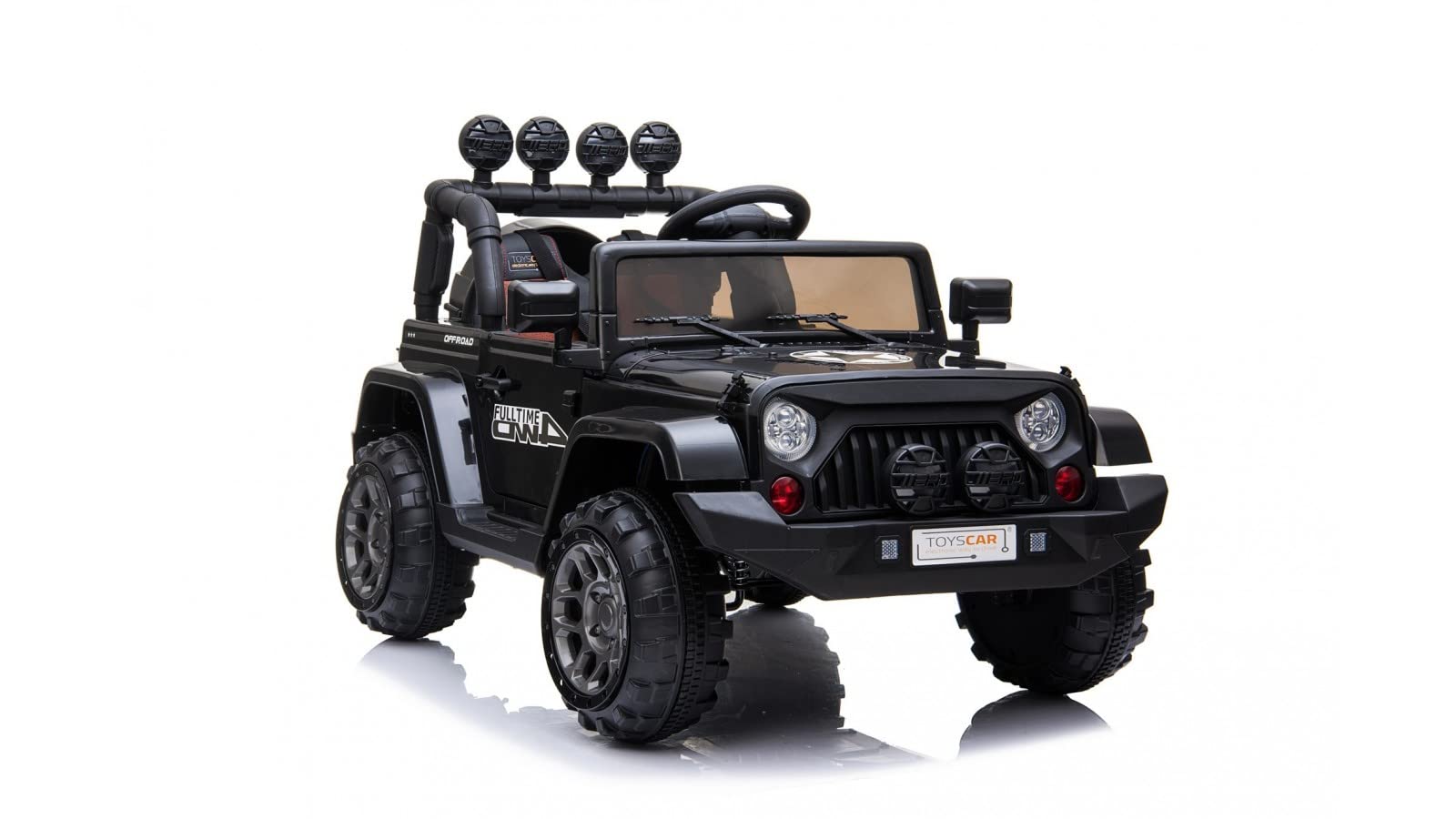 TOYSCAR Macchina Elettrica Per Bambini Fuoristrada Adventure Full Optional TAPPETINI e RUOTE IN GOMMA Auto Elettrica Per Bambini Telecomandata Sedile In Pelle Porte Apribili Doppio Motore12V