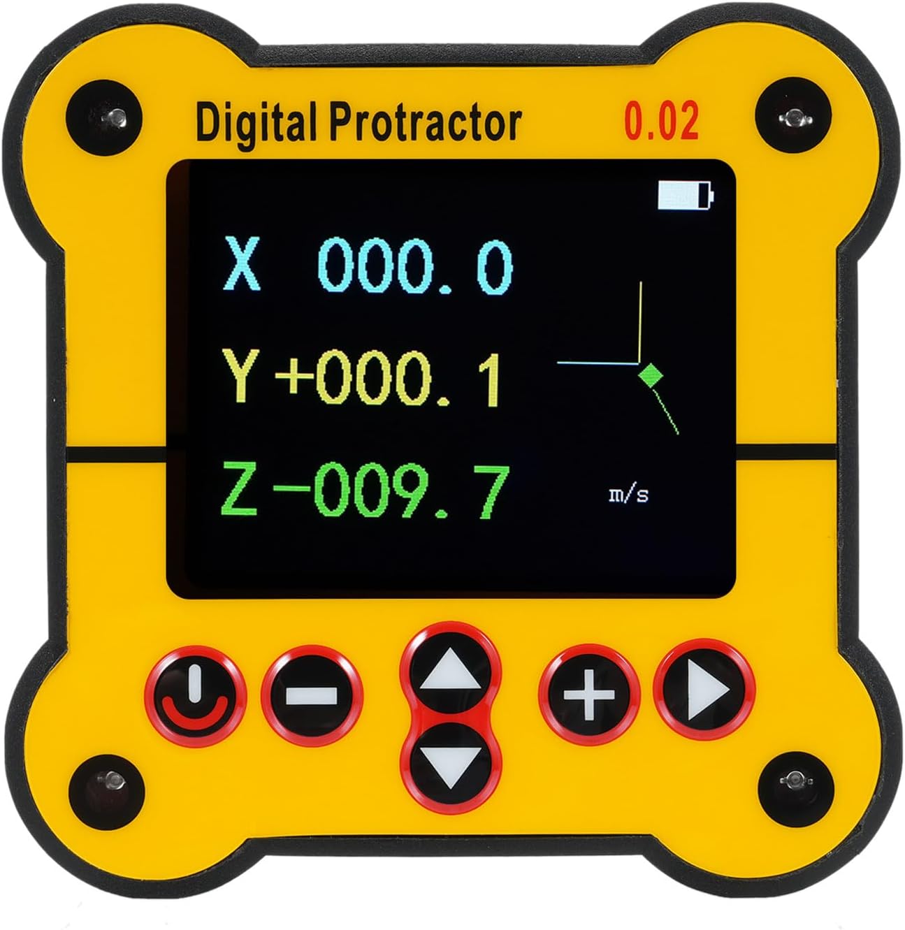 Digital Protractor Electronic Level and Angle Gauge Angle Finder Tool Protractor Inclinometer Dual Axis Level 0.02°Resolution Woodworking Tools for Construction Woodworking and Machinery