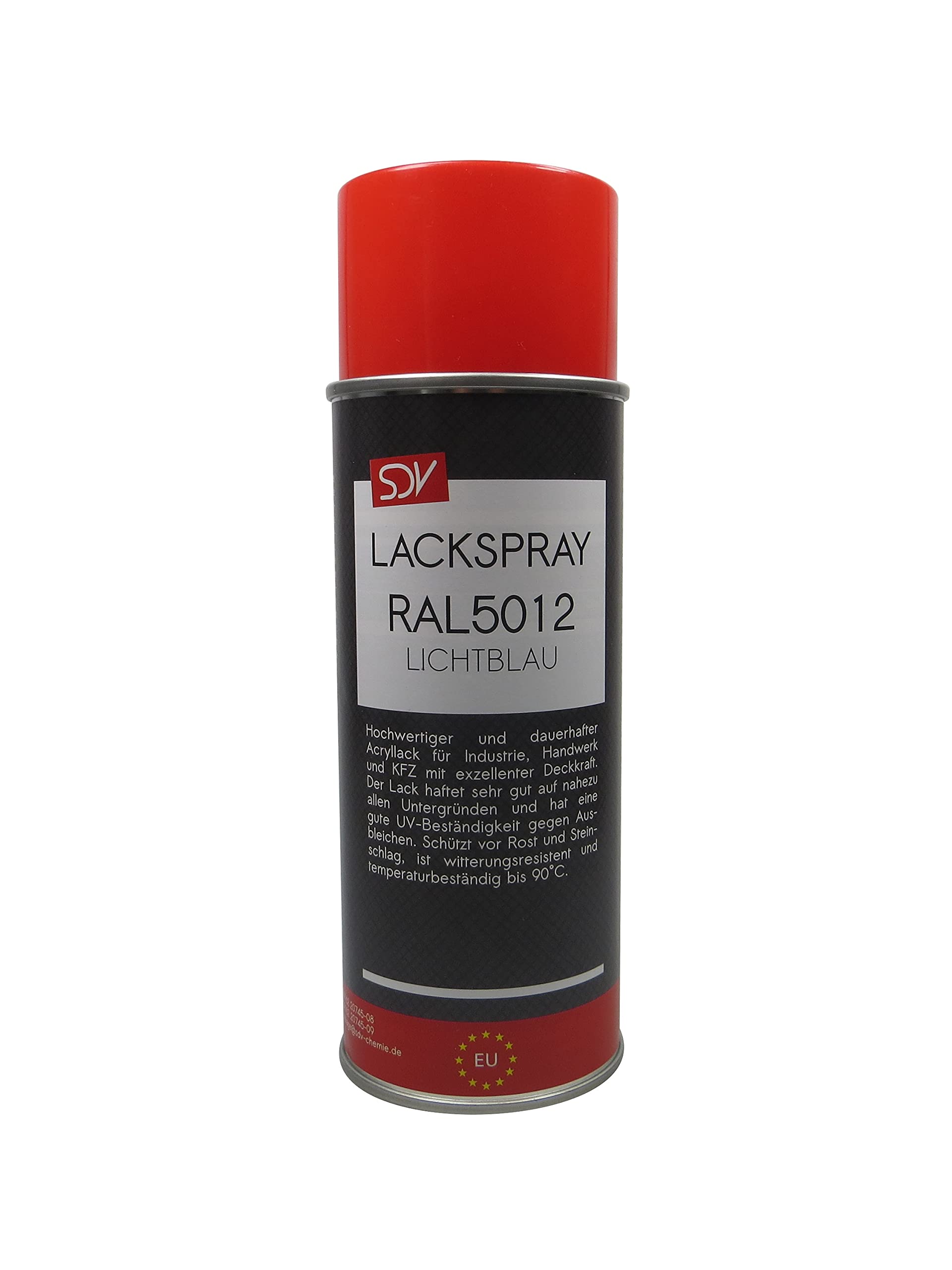 SDV Chemie Lackspray RAL 5012 LICHTBLAU 12x 400ml glänzend Acryllack