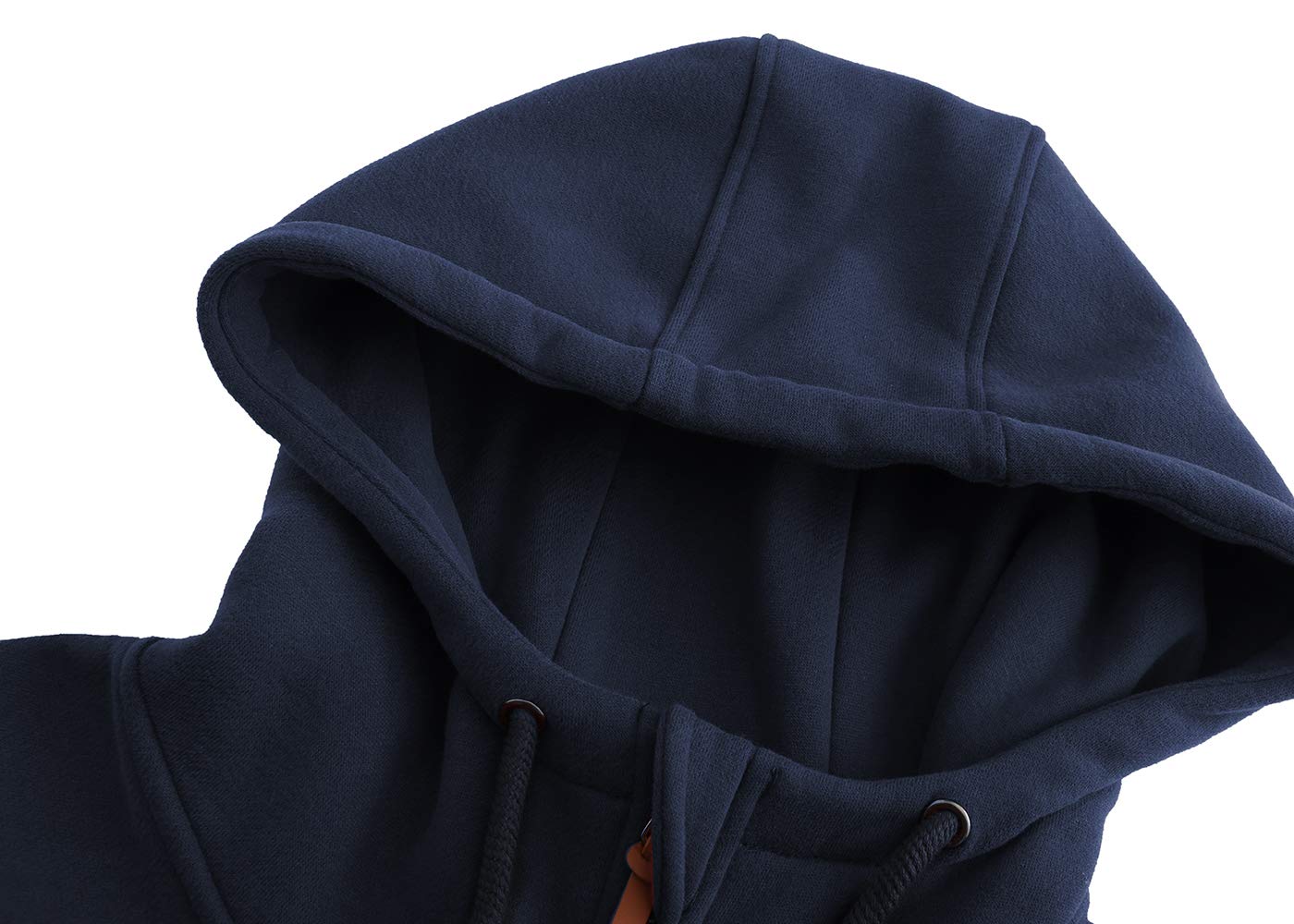 TrendiMax Sweat à Capuche Femmes avec Poches Manches Longues Manteau Femme Hiver Zippé Col Montant Hoodie Femme Chaude Douce Confortable