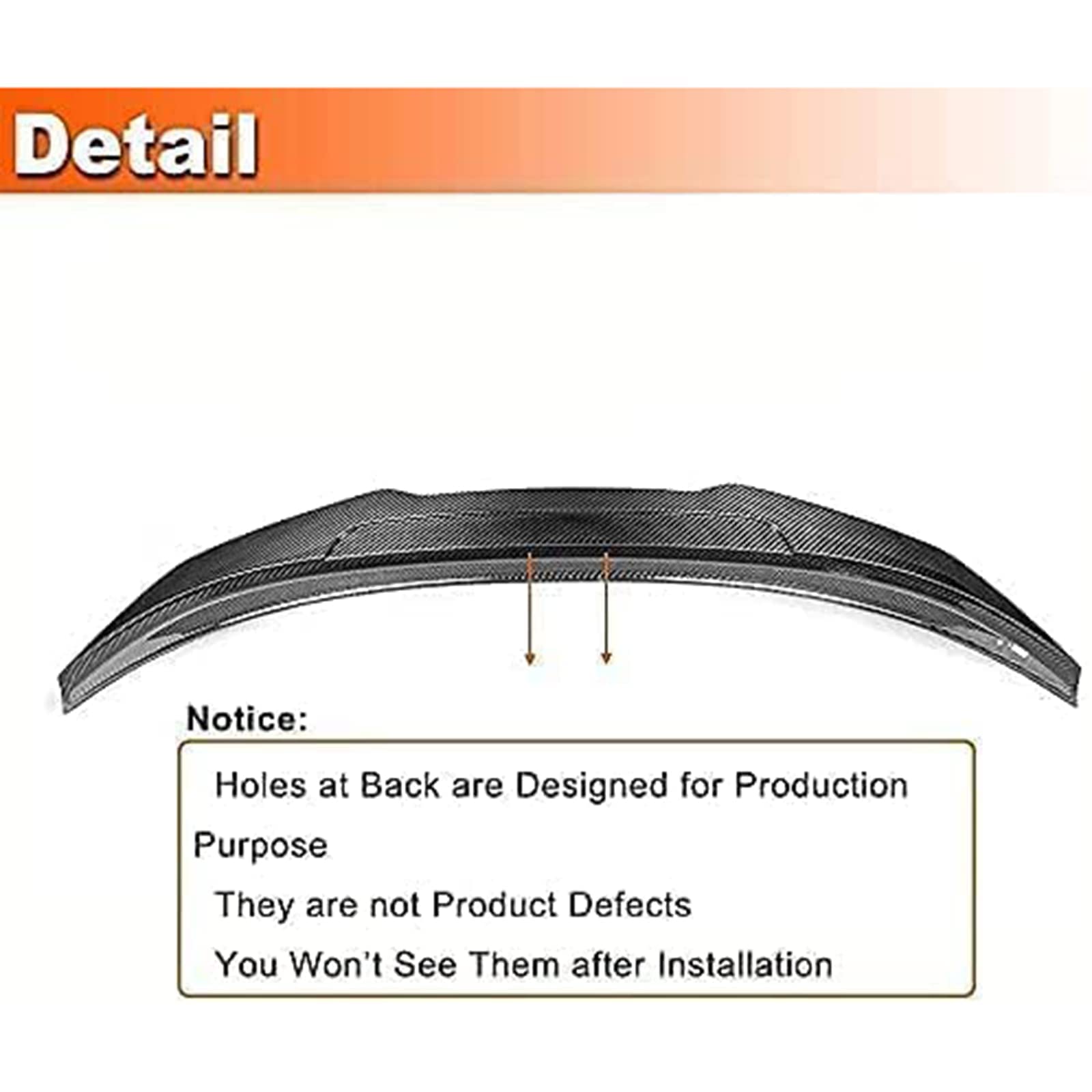 ABS Spoiler Rear Wing Spoiler For BMW 8 Series G15 & F92 (M8) 2019-2021 2-Door Coupe,Car Tuning Styling Accessories