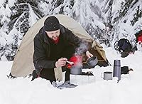 Vista 7 de Parabrisas para estufa, parabrisas de aluminio de 16 placas con bolsa de cordón, para camping, estufas de butano