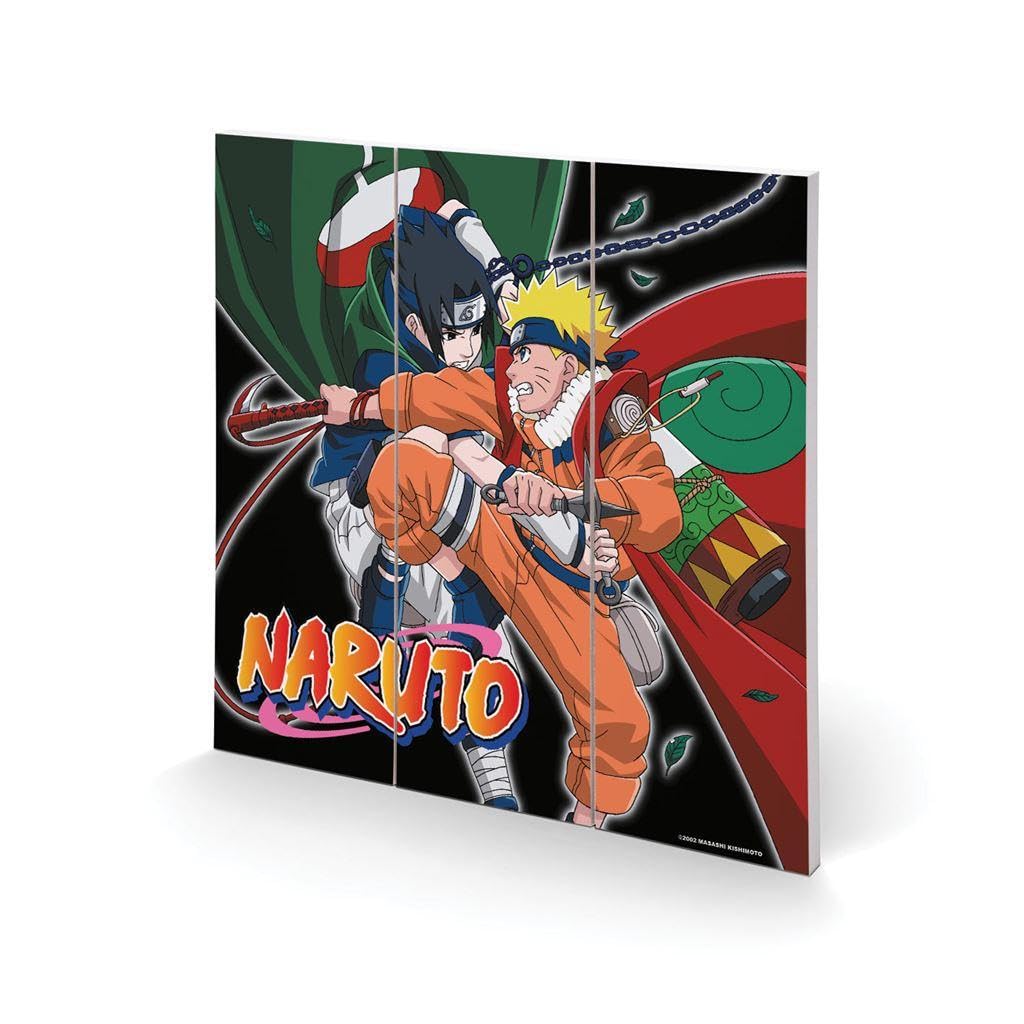 Plaque Naruto Training to Surpass the Other déco manga multicolore