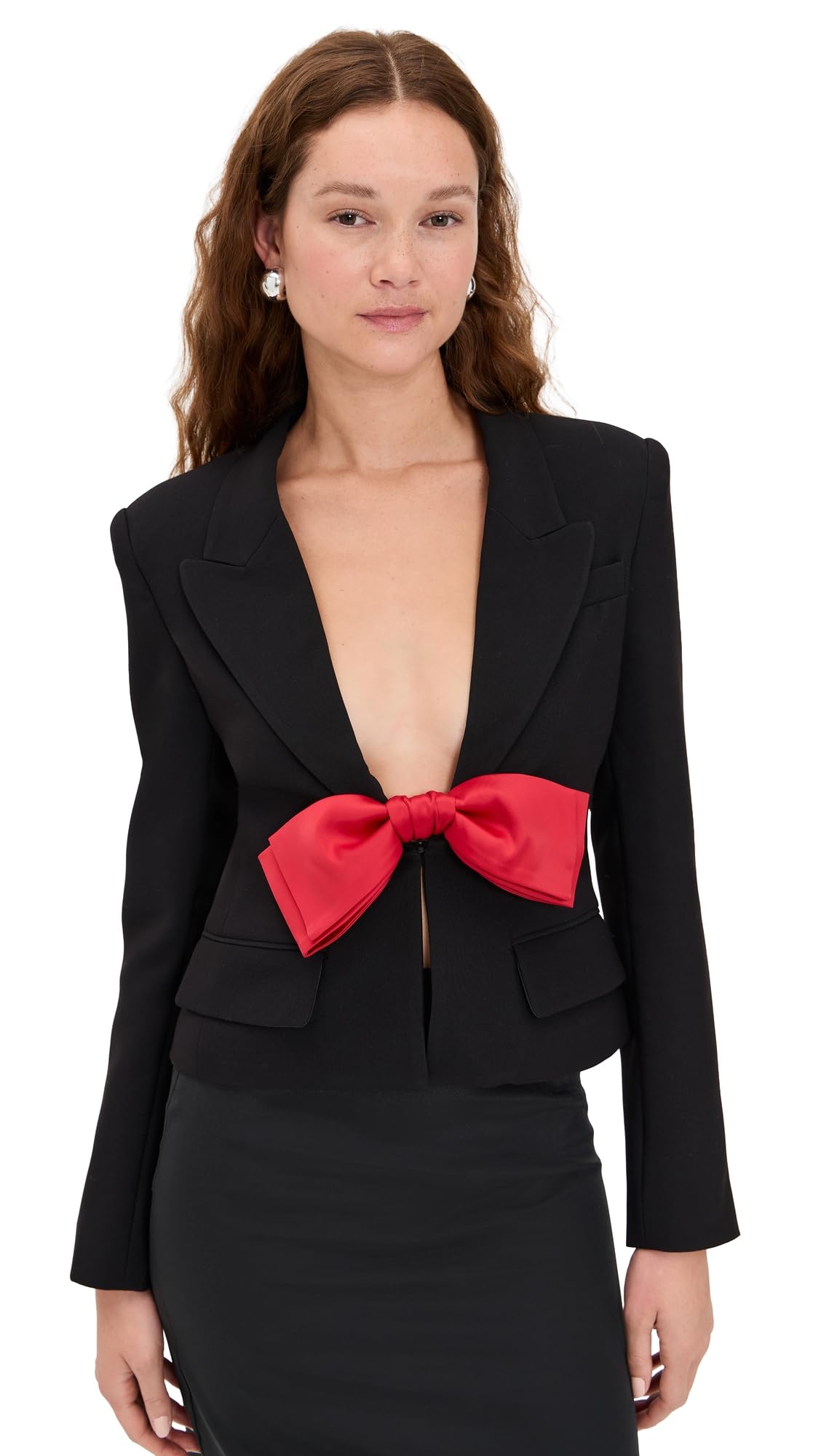 Bardot Womens Dilone Bow Front Blazer