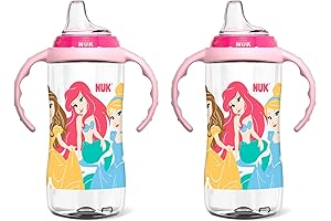 NUK Disney Princess Large Learner Cups 10 Ounce Spill Proof Sippy Cup