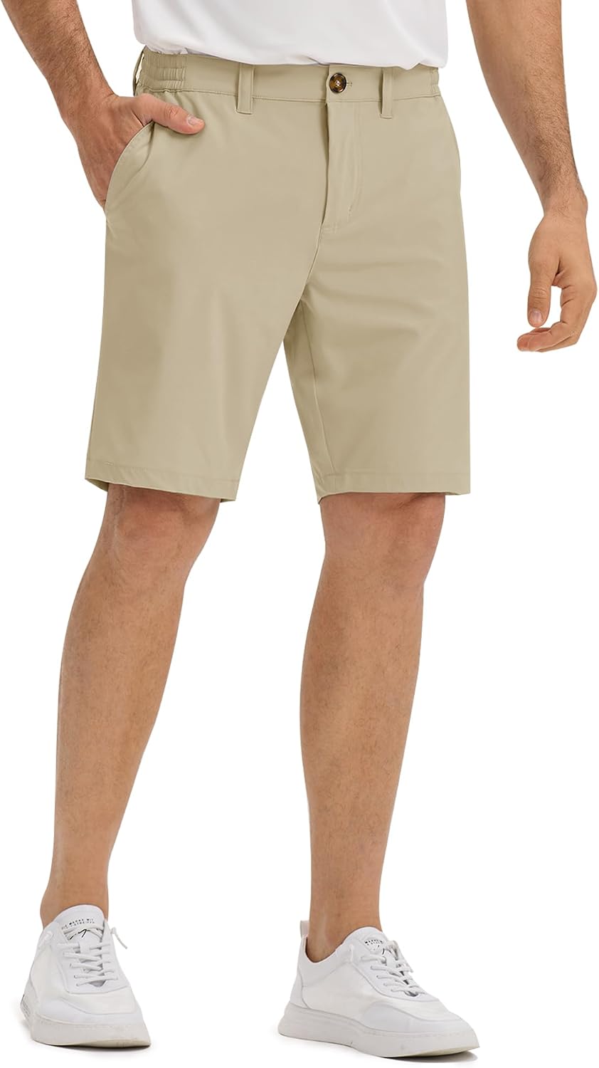 Outdoor Ventures Mens Golf Shorts 9 Inch Inseam Dry Fit Stretch Lightweight