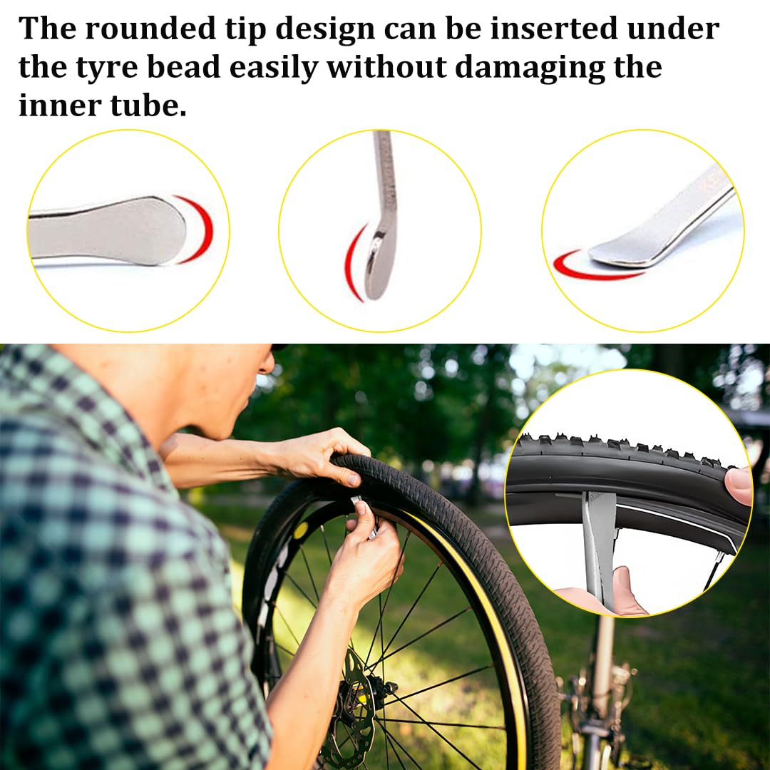 Leve Copertoni Bici Set Leve Smontagomme Per Bici Acciaio Al