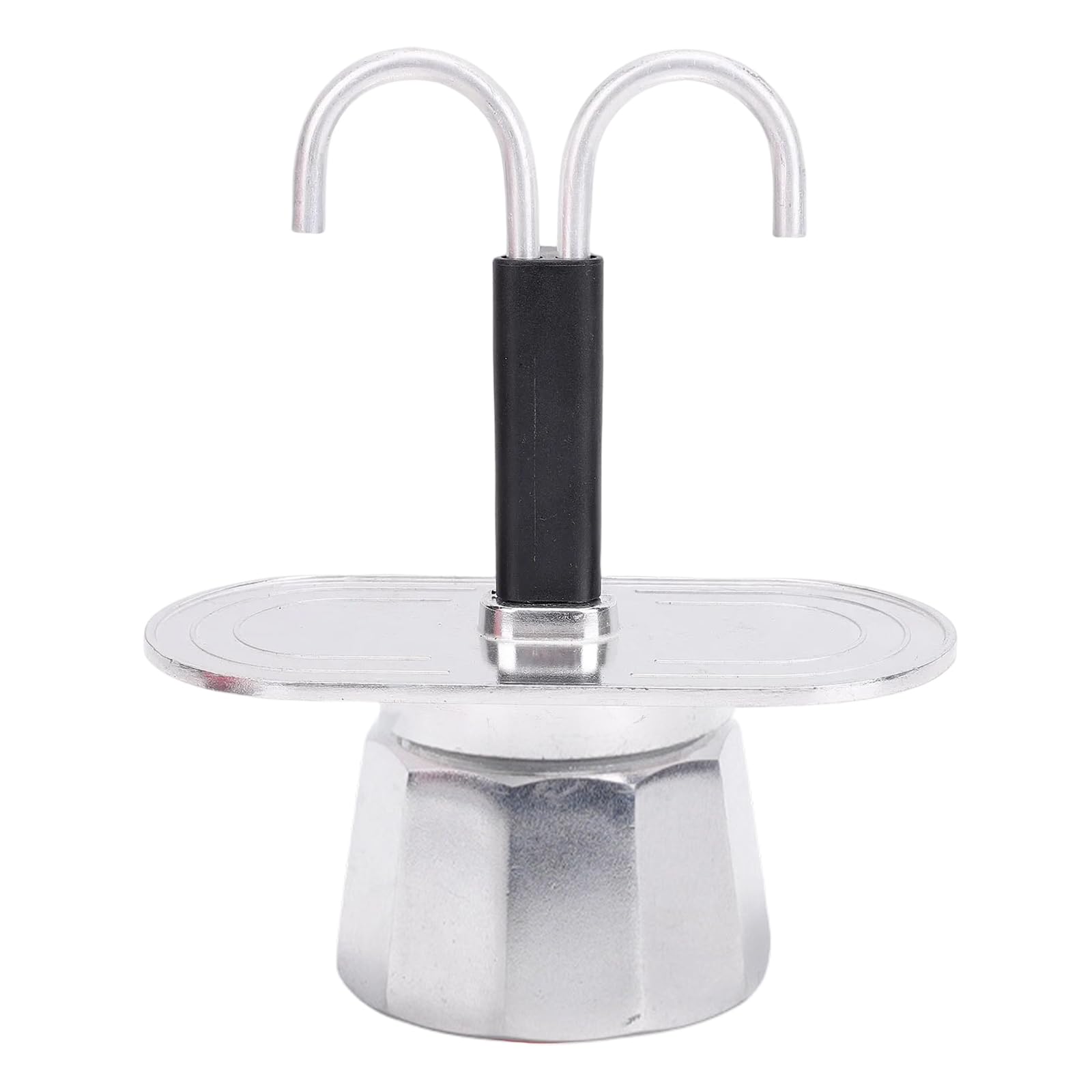 LUCKGONI Double Tube Aluminum Mocha Pots for Sharing Coffee with a Friend Food Grade 2 Cup Stovetop Espresso Maker Coffee Kettle