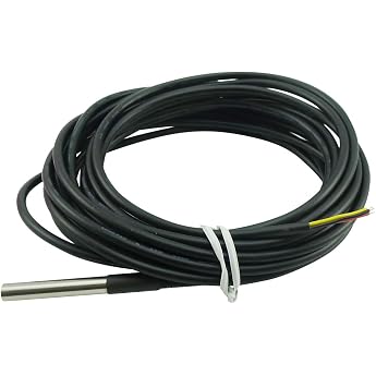 Waterproof Tempera Turf         HLER Cable DS18B20 Kabelf HLER Digital Probe Stainless Steel