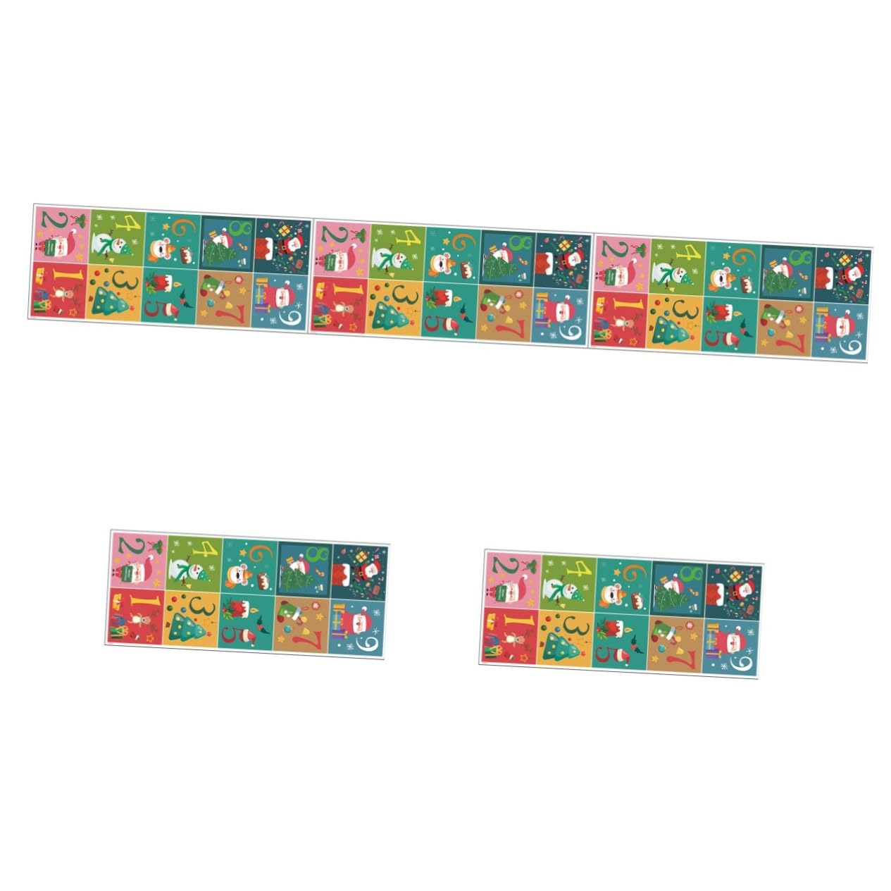 Décalcomanies de Plancher de Voie de Noël Antidérapantes et Lavables en PVC