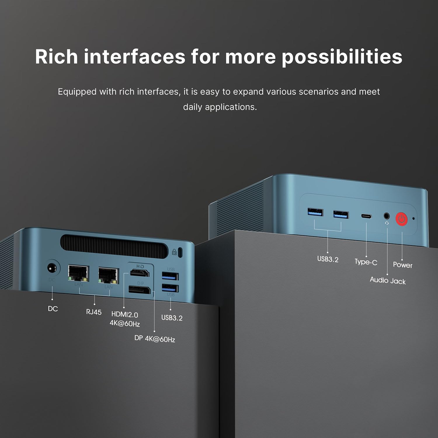 BOSGAME P2 Gaming PC, with Intel Core i7-12700H Processor, 14C/20T (Up to 4.7GHz), DDR5 16GB RAM 512GB SSD, Triple 4K Display with WIFI6 and Bluetooth5.2 Office Pc