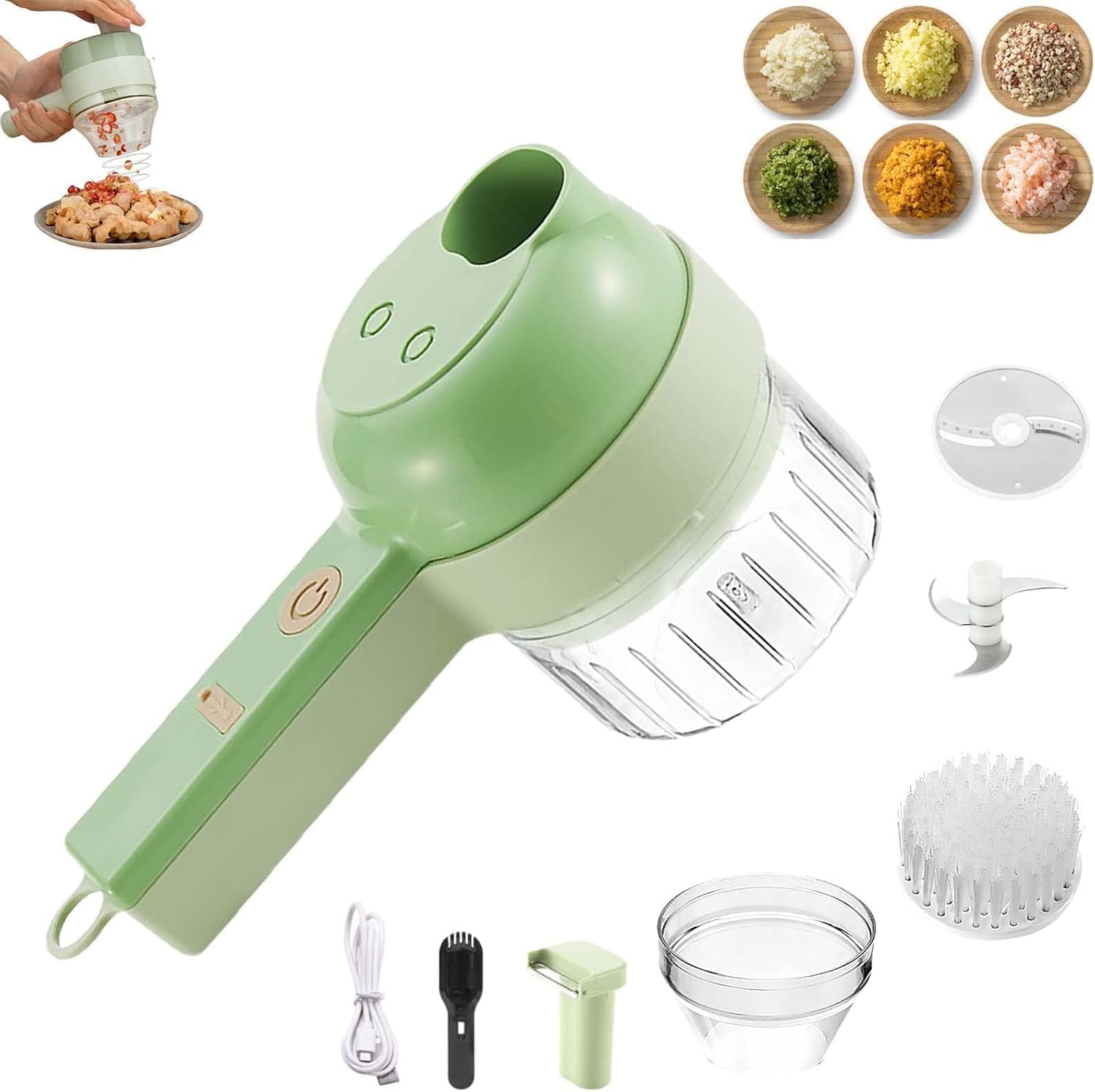 Amazon | 野菜スライサー 電動 野菜カッター スライサー 小型 ド