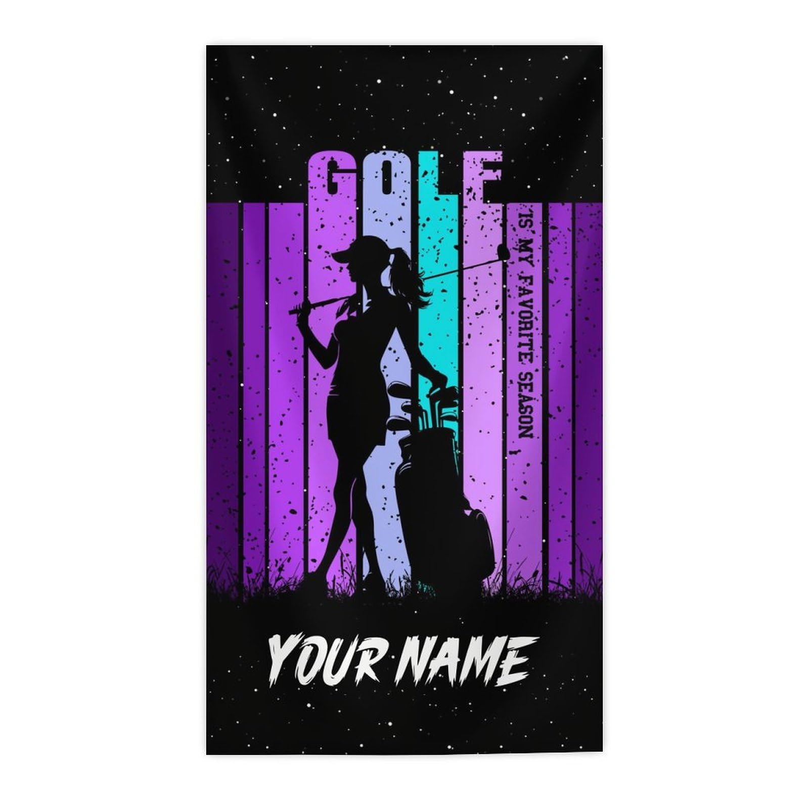 UNIKITTY Custom Towel, Sport Theme Beach Towel, 30"x60" Quick Dry Microfiber Sand Free Beach Essentials for Travel, Personalized Golf Gifts for Girls