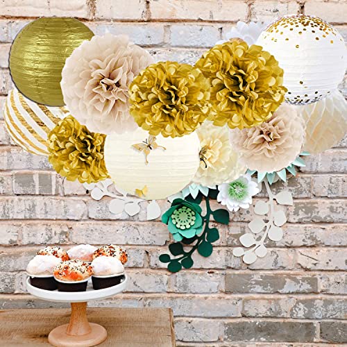 Décorations de fête de mariage/d'anniversaire/,Pompons en papier pour fête d'anniversaire,Prénatale et prénuptiale, anniversaire de mariage (Rosa) Cover