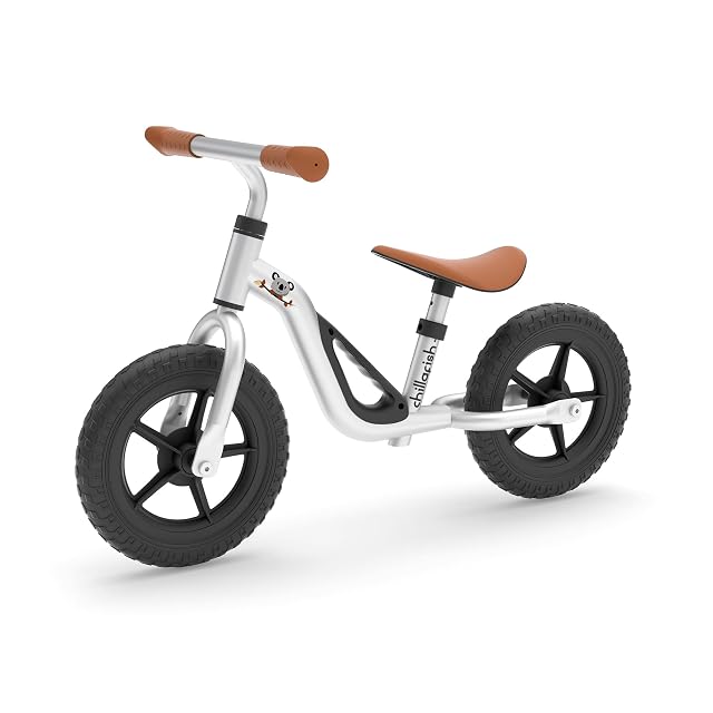 Chillafish Charlie Bicicleta SIN Pedales, Unisex niños, Gris, Sellino da 27,9 a 36,8 cm