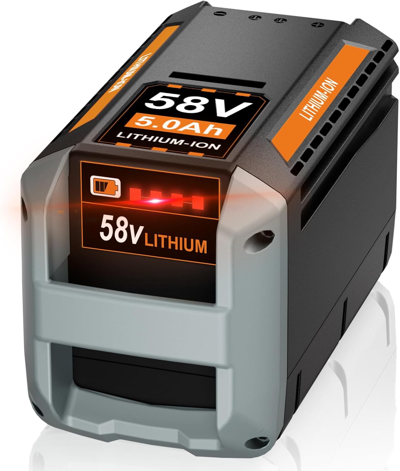 58V Replacement for Echo 58V Battery 5.0Ah CBP-58V40, ‎for 58V MAX PRO Series Power Tool CBP-58V2AH CHT-58V CDST-58V CPLB-58VBT CST-58V (Grey), for Echo Battery