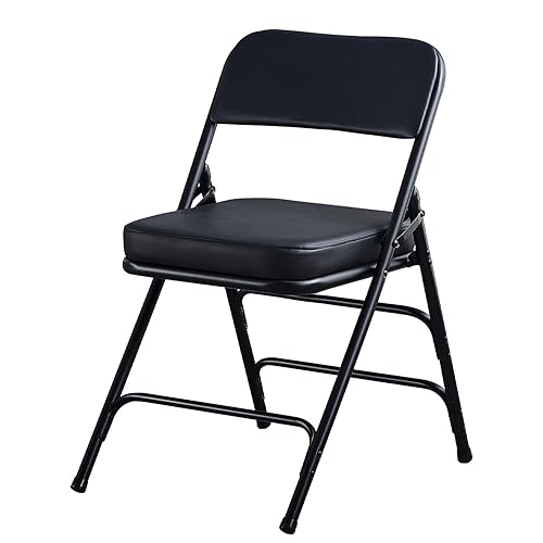 KAIHAOWIN Folding Chairs with Ultra Thick Padded Seat Foldable Chair