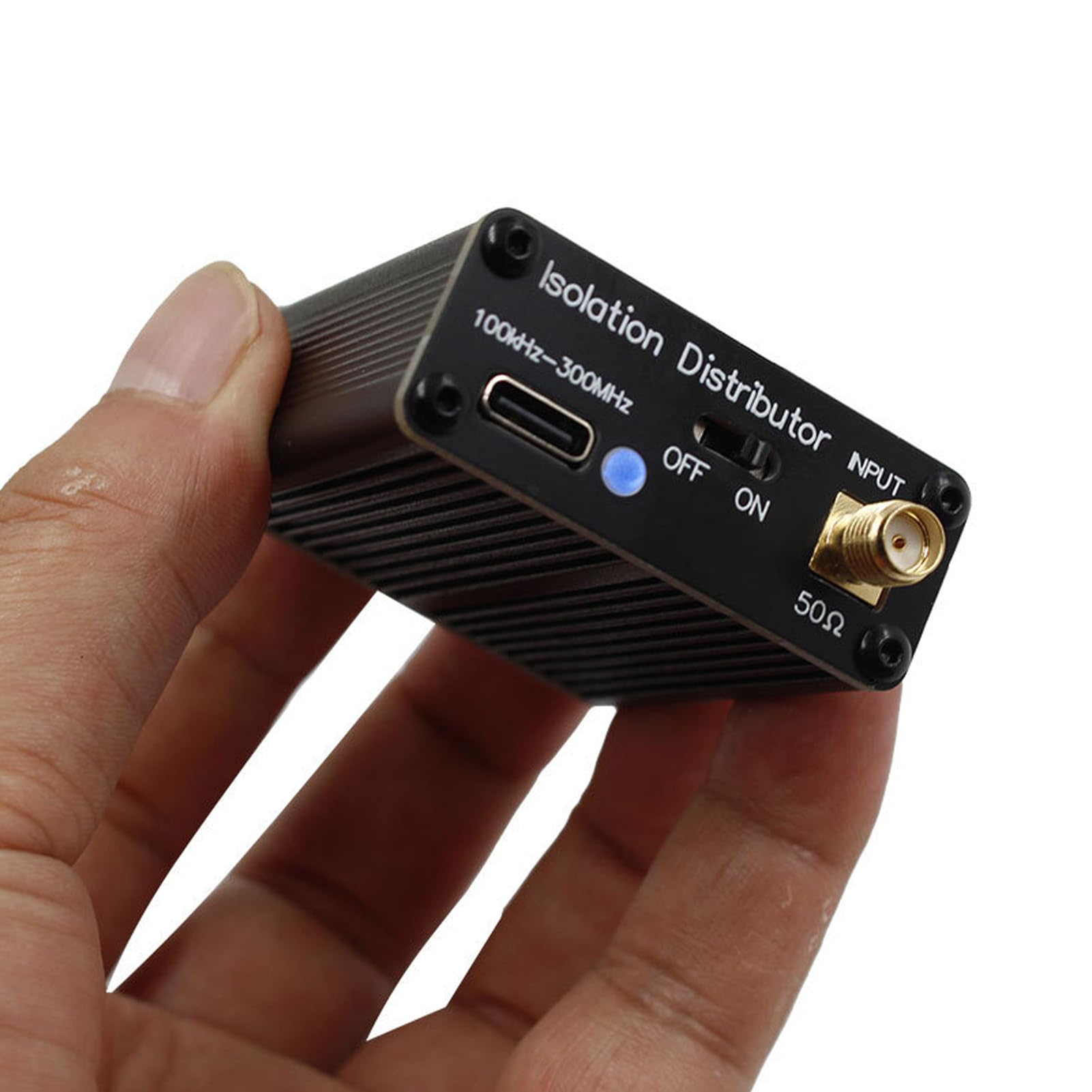 Jectse Distributeur D'isolation RF, Répartiteur de Actif pour SDR GPSDO, 100 KHz à 150 MHz avec Matériau en Alliage, pour Antennes Radio, Sources D'horloge