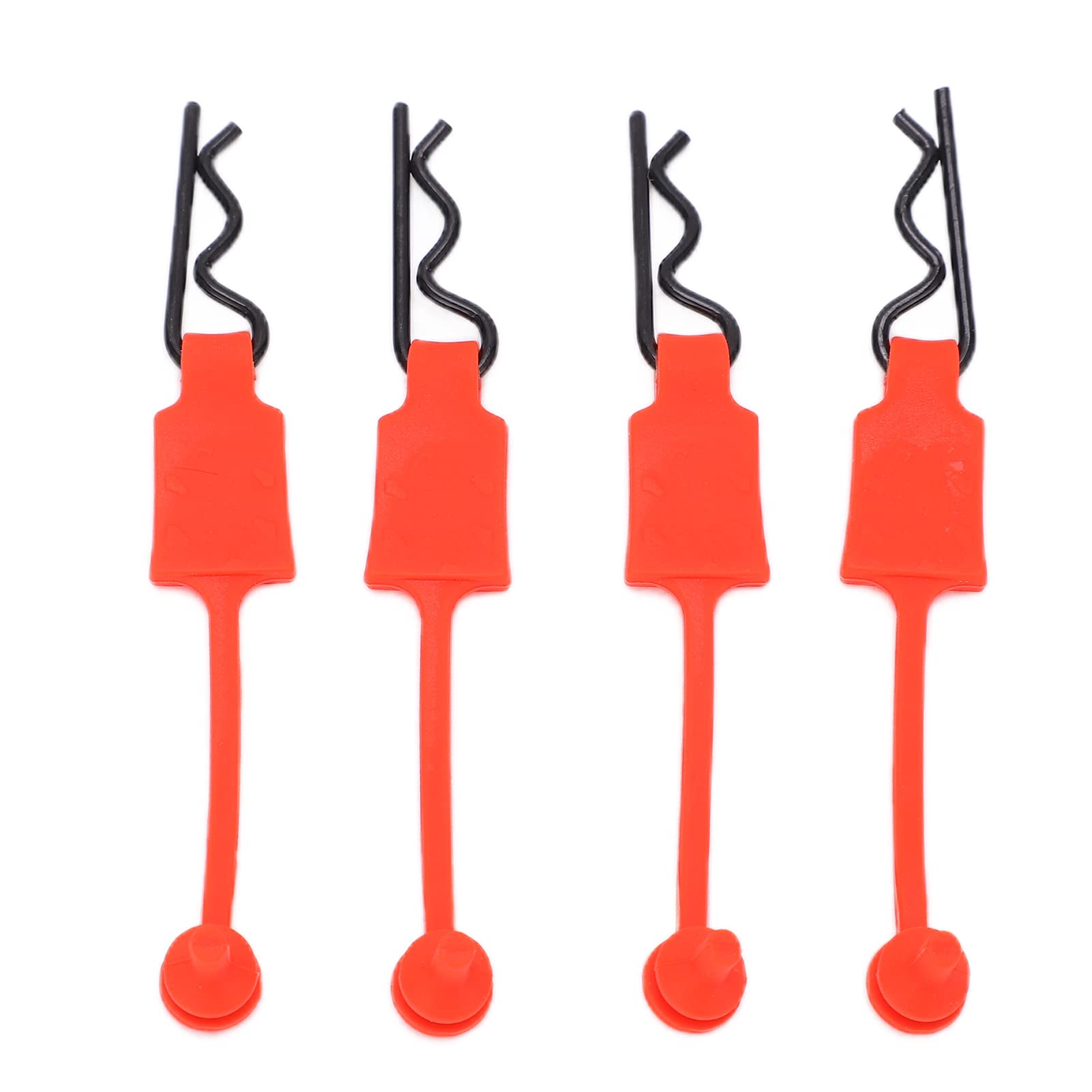 4PCS 1/10 RC Car Shell Bolt, RC Car Shell Bolt Clip Model Car Body Clips Pins Compatible with ARRMA Axial SCX10 Redcat GEN8 RC Car(red)