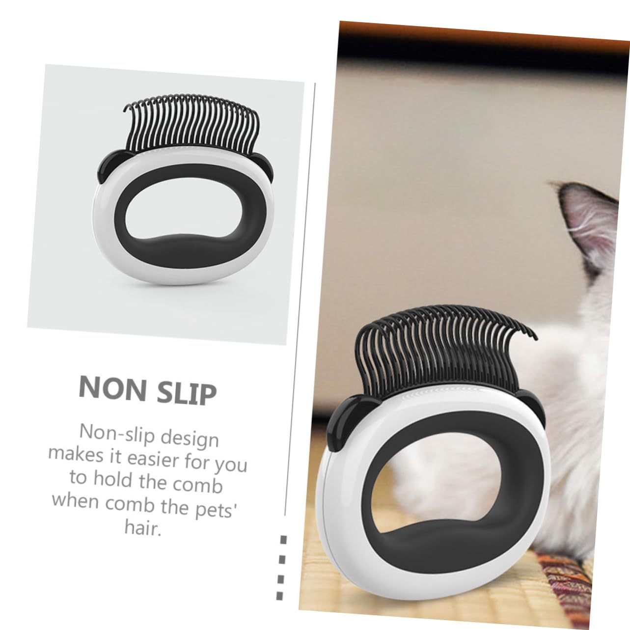 Beavorty 5stücke Katzenkamm Für Fellpflege Ergonomische Katzenbürste Entfernung Von Unterwolle Und Haar Für Langhaarkatzen Haustierpflege