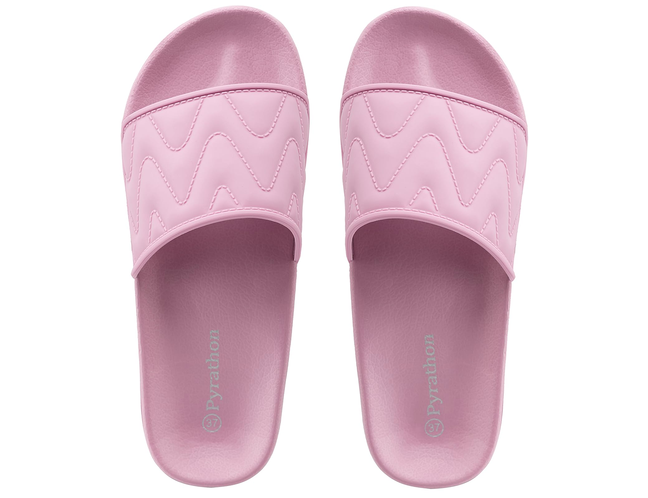 Pyrathon Badelatschen Damen Badeschlappe Leichte Arch Support Einstellbar Schlappen Hausschuhe Sommer Badeschuhe 36-41EU