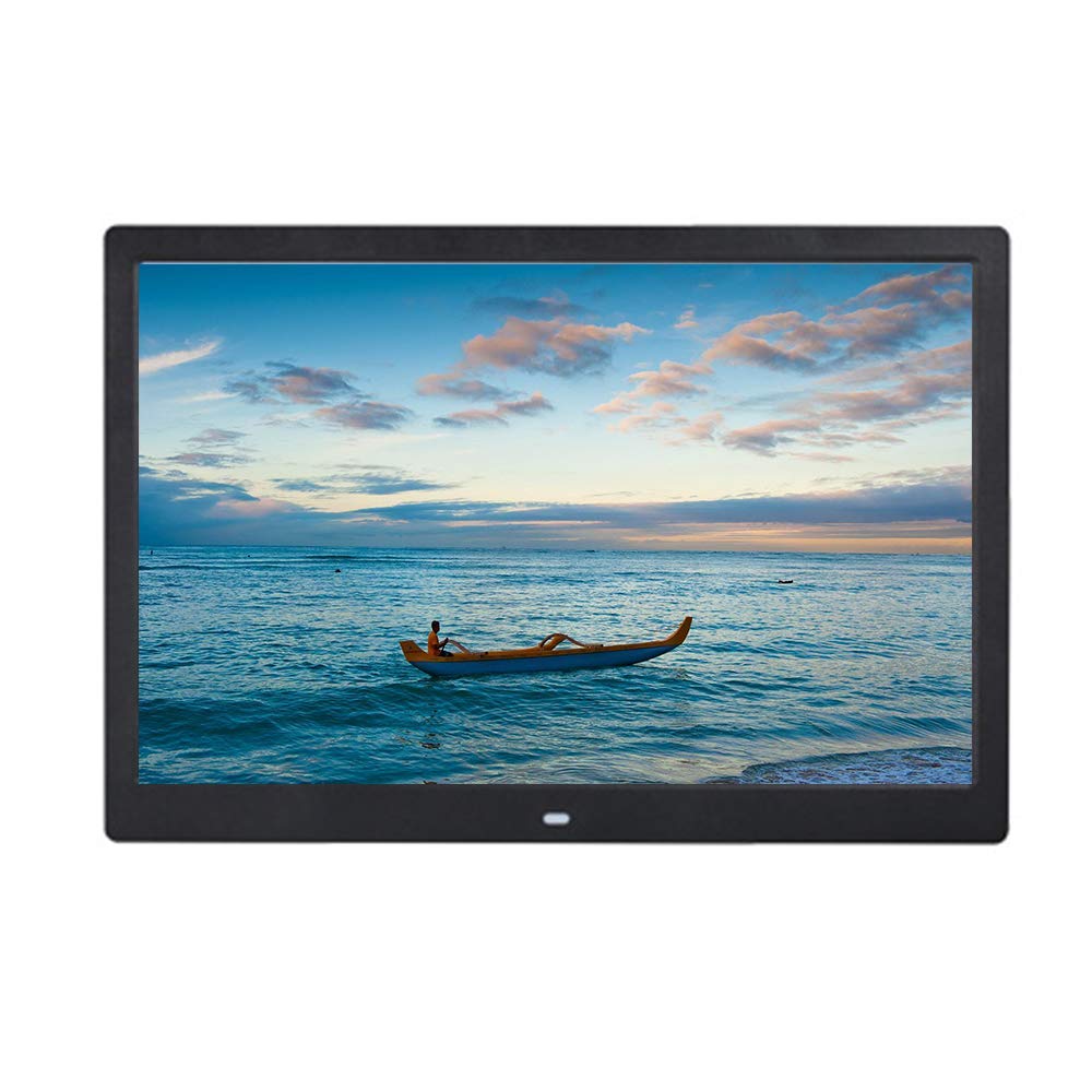 MYUYEE 15.4-Inch Digital Photo Frame - Electronic Photo Album And Advertising Player With Playback Timer, An For Friends And Family - Black (Black-15.4 Inches)