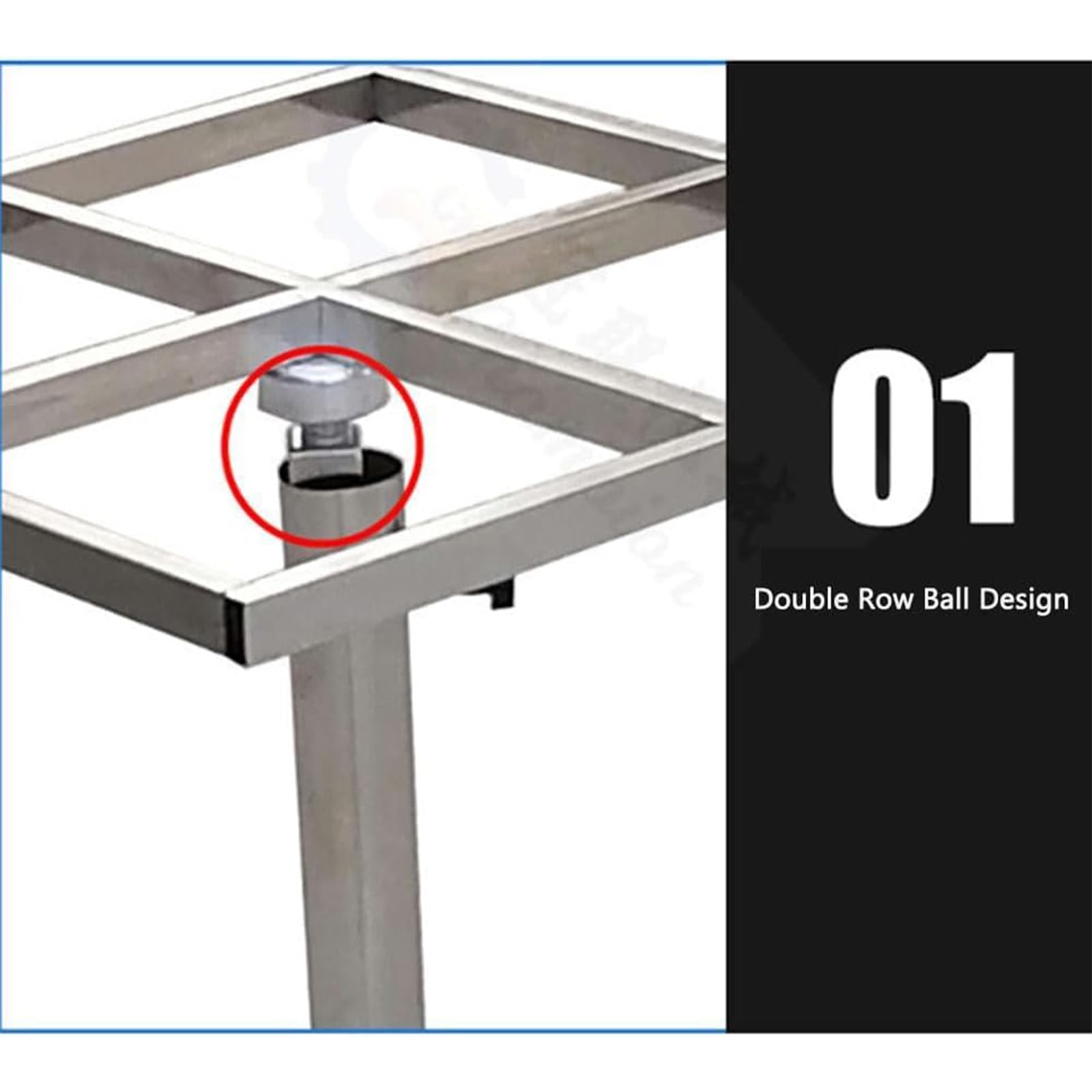 Tabletop 50 * 50cm,Tavolo di Verniciatura A Spruzzo A Tavola Rotante A 360 Gradi, Banco da Lavoro Rotante per Verniciatura A Spruzzo in Acciaio Inossidabile