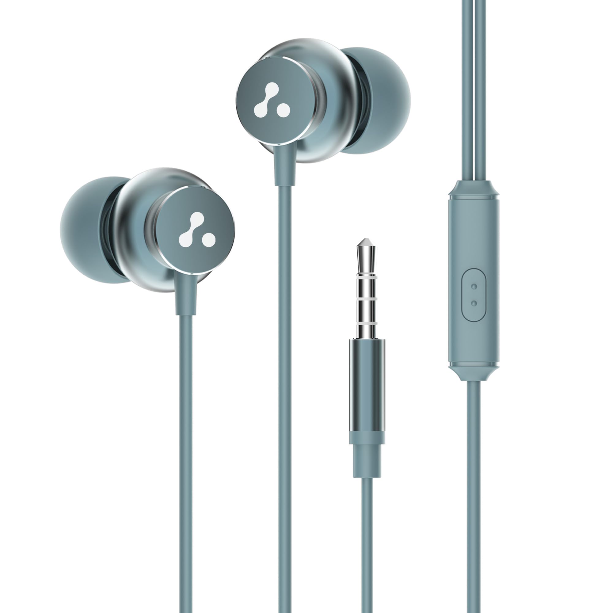 Ambrane Stringz 38 Wired Headphones with Mic, Powerful HD Sound with High Bass, Tangle Free Cable, Comfort in Ear Fit, 3.5mm Jack (Space Grey)-image-48