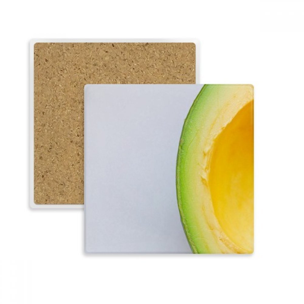 Dessous de verre tasse mug absorbant - Support carré en pierre boisson motif avocat