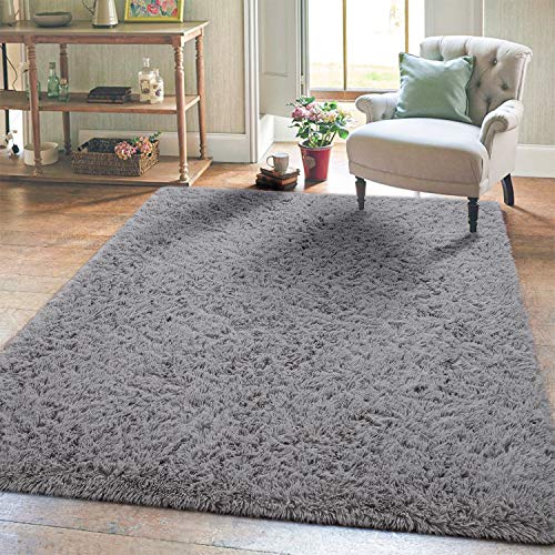 Super Soft Kids Girls Room Nursery Rug 4 X 6 Gray Area Rugs For Boys Bedroom Home Decor Living Room Floor Carpets Fluffy Fur Mat By Varycarry Wantitall