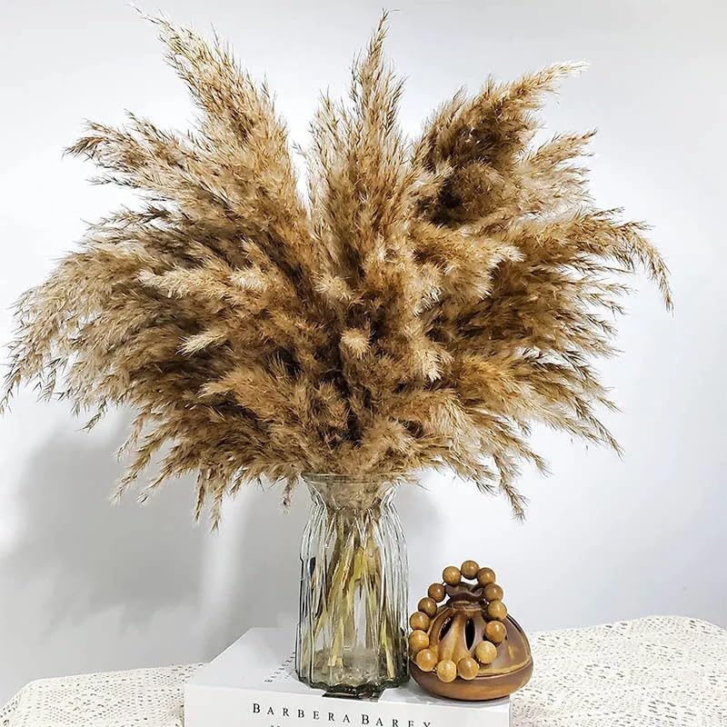 Ramo de Flores Artificiales Pampas Grass 50 cm miniatura 4