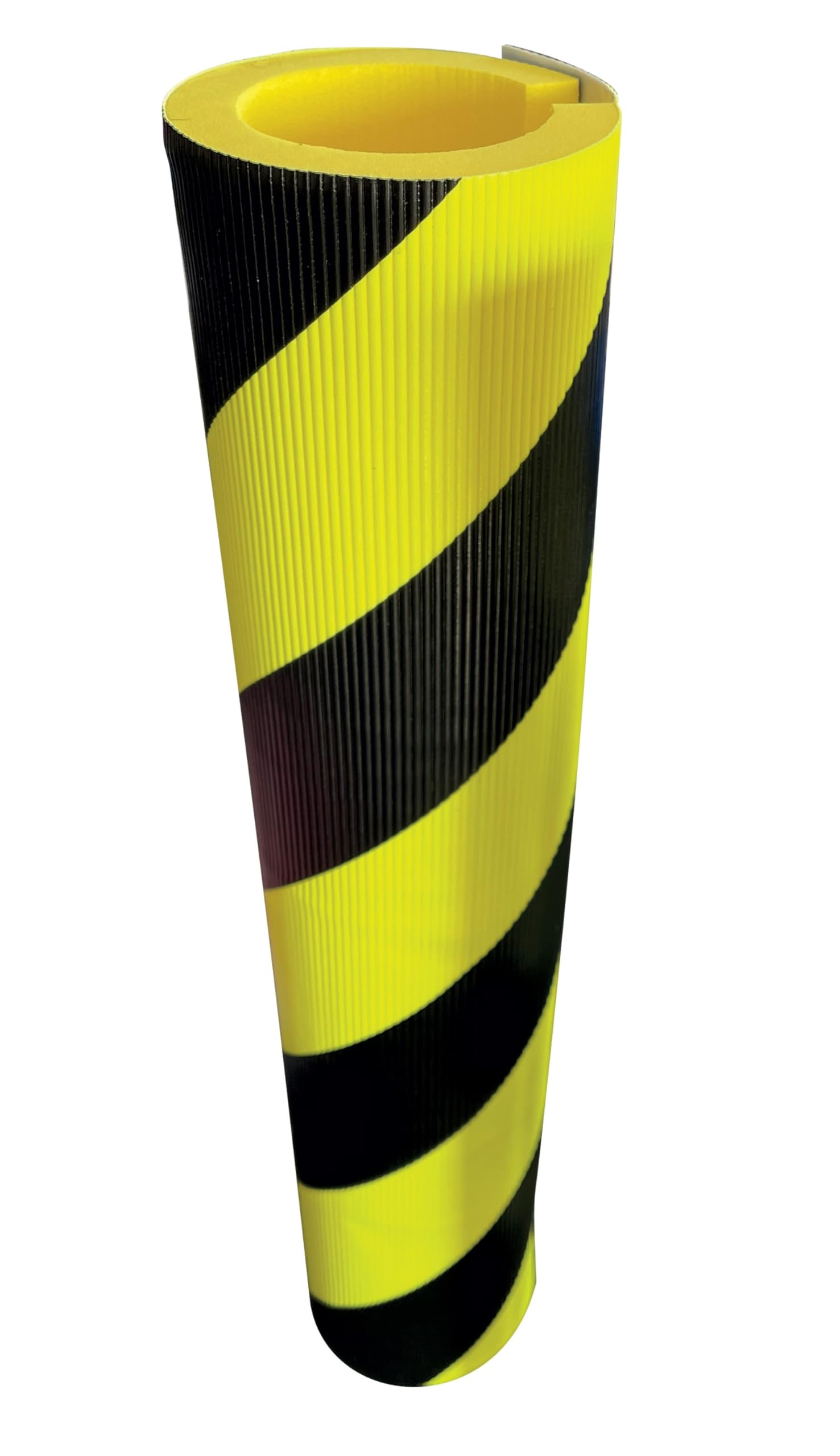Protection de tubes et tuaux en mousse 60mm - noir/jaune