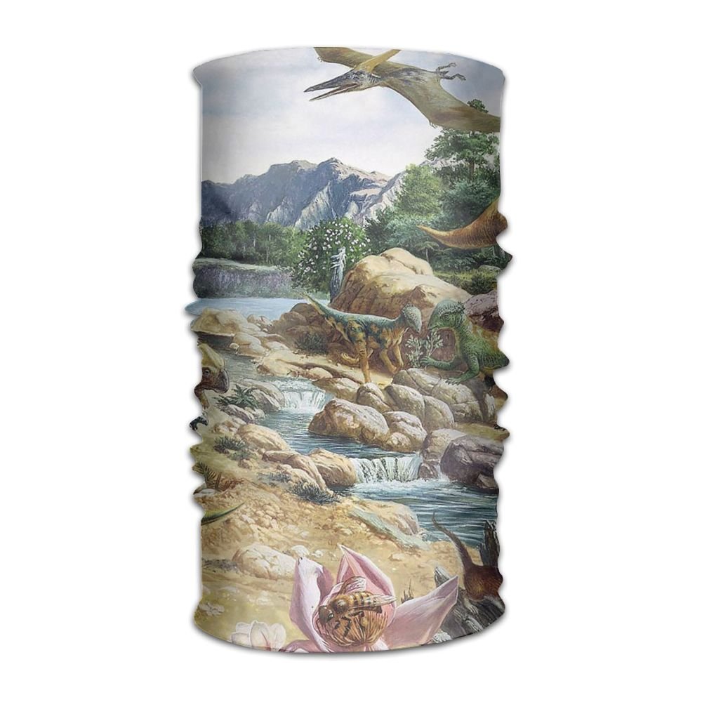 Headbands Headwear Bandana Dinosaur Painting Scarf Wrap Mask Sweatband Outdoor Headscarve