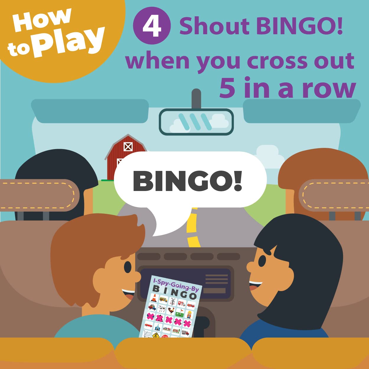 I-Spy-Going-by Bingo Road Trip Reisespiel