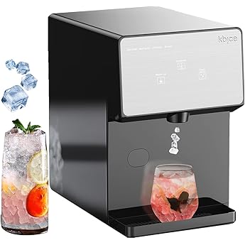 Deco Chef Self Dispensing Nugget Ice Maker Countertop, 46LB Per Day Automatic Chewable Ice, 1.8LB Per Hour