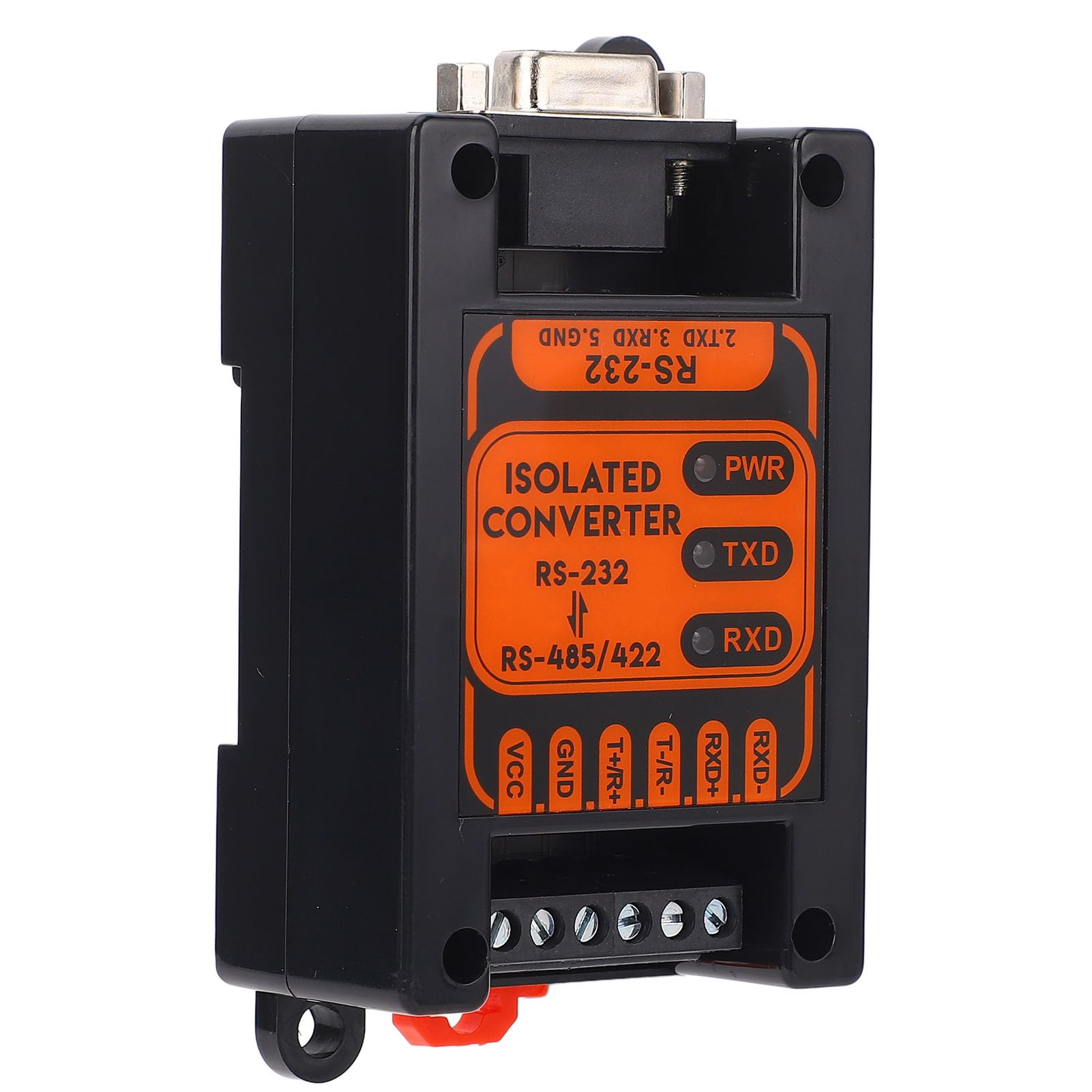 Industrial RS232 to RS422 RS485 Converter, Active Isolated Serial Converter with Digital Isolation 3000Vrms 500VDC, for Cash Register Modem Scanner CNC Outdoor Engineering