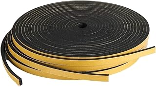 5M/10M Thick 1mm-3mm Strong Adhesion EVA Black Foam Rubber Tape Sealing Strip Width 10mm-40mm Sound Insulation Strip (Color : Thickness 1mm -10m, Size : 30mm)