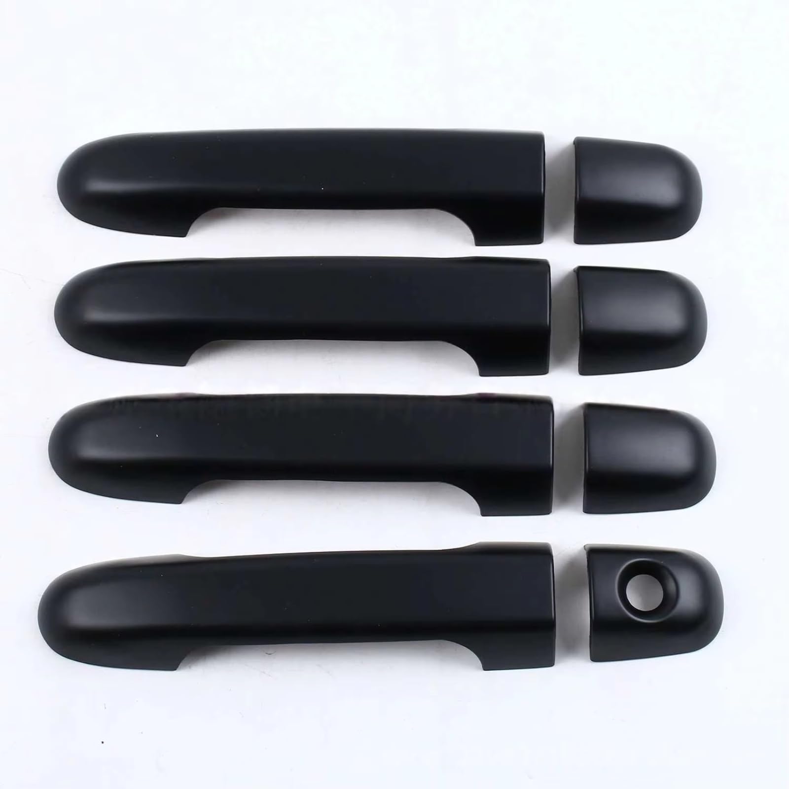 Rcuihgfb Black Door Handle Shell Compatible With For I30 2007-2012 Car Door Handle Sticker Decoration Outer Modification Cover Front Rear Protector Shell Trim Set(Black)