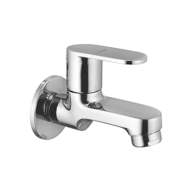 Hagar Olive Bib Cock Bathroom Tap With Foam Flow Brass with Flange (Chrome Finish)