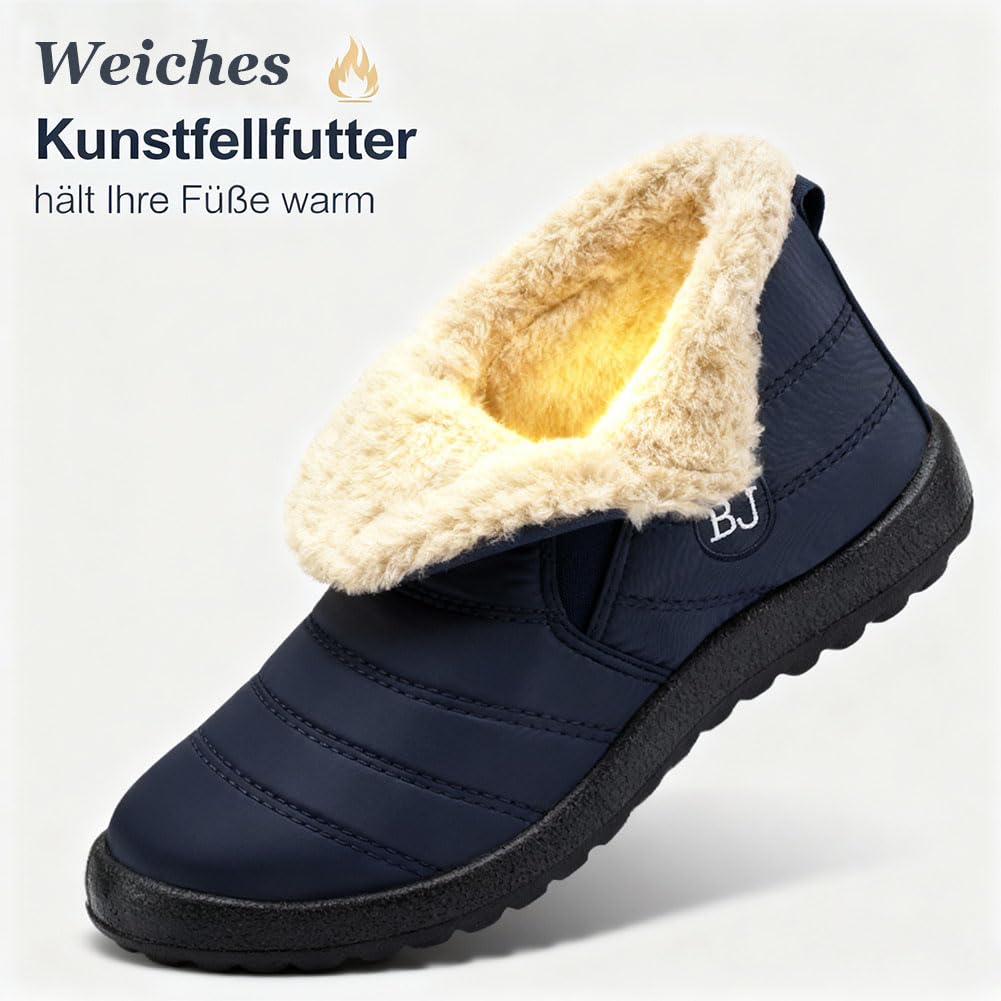 Footfit Komfortowe buty zimowe, 2026, antypoślizgowa, wodoszczelna podszewka futrzana, gruba podszewka, śniegowce dla kobiet